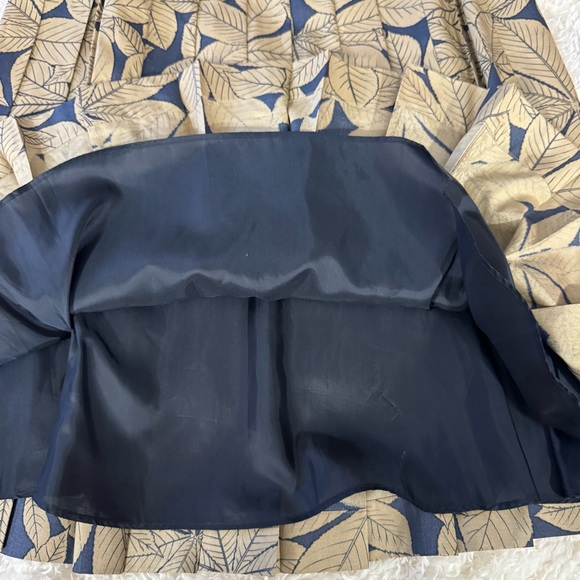 MARGARET HOWELL Floral Print Pleated Silk Skirt - Picture 8 of 12